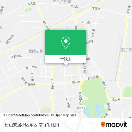 松山安居小区东区-南1门地图