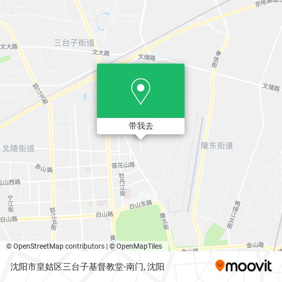 沈阳市皇姑区三台子基督教堂-南门地图