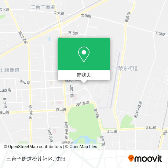 三台子街道松莲社区地图
