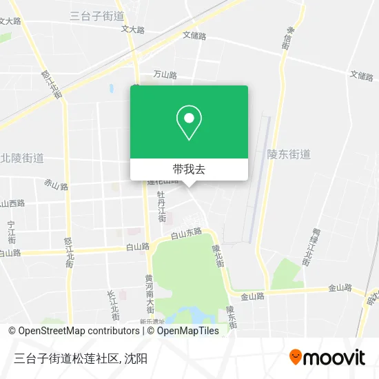 三台子街道松莲社区地图