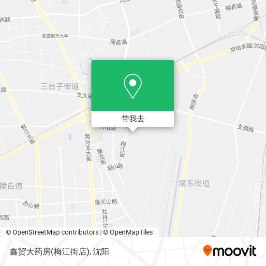 鑫贸大药房(梅江街店)地图