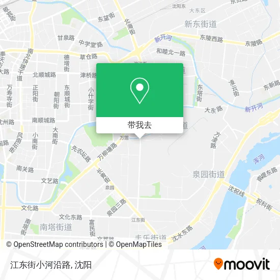 江东街小河沿路地图