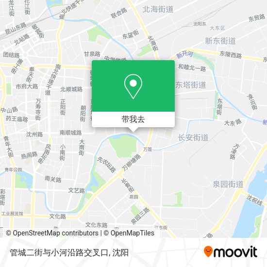 管城二街与小河沿路交叉口地图