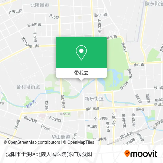 沈阳市于洪区北陵人民医院(东门)地图