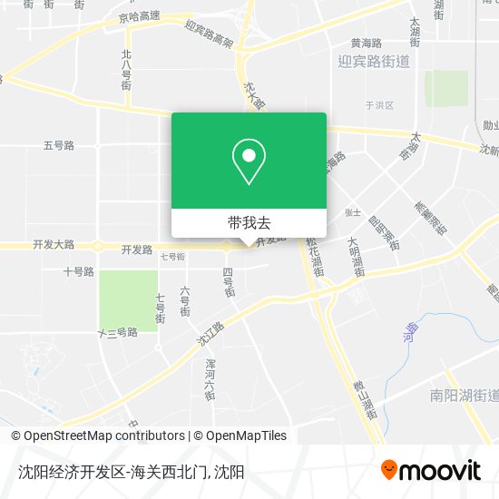 沈阳经济开发区-海关西北门地图