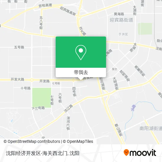 沈阳经济开发区-海关西北门地图