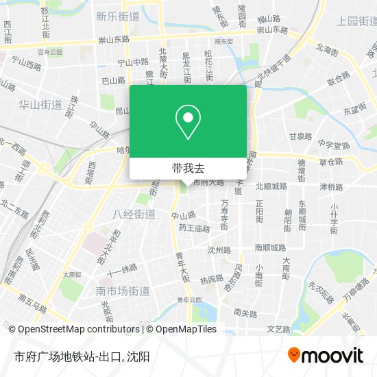 市府广场地铁站-出口地图