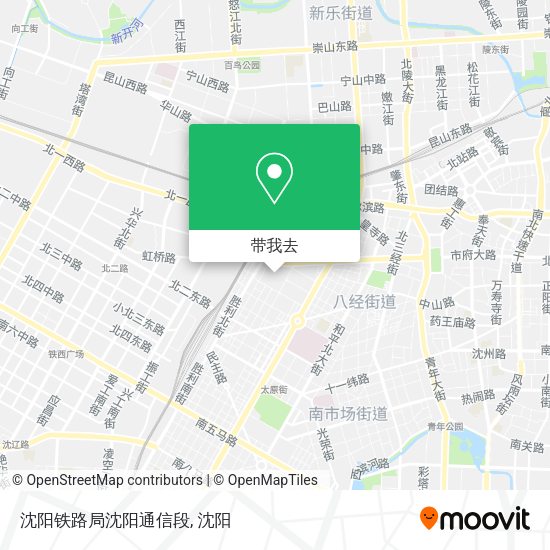 沈阳铁路局沈阳通信段地图