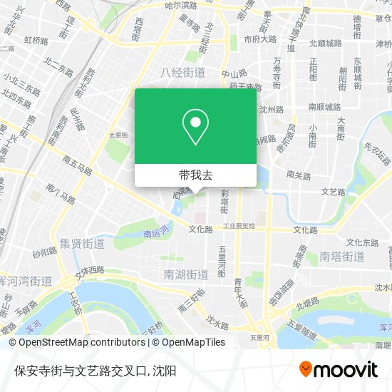保安寺街与文艺路交叉口地图