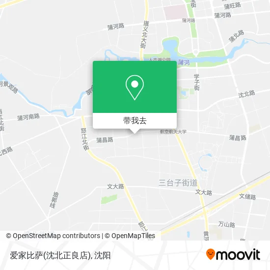 爱家比萨(沈北正良店)地图