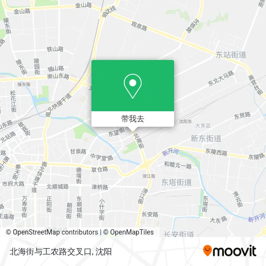 北海街与工农路交叉口地图