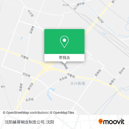 沈阳赫展铜业制造公司地图