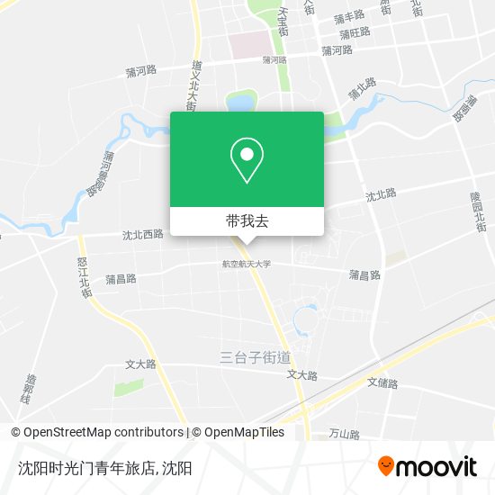 沈阳时光门青年旅店地图