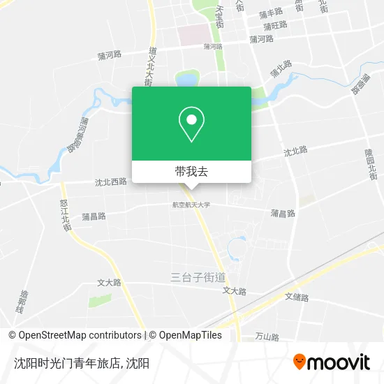 沈阳时光门青年旅店地图