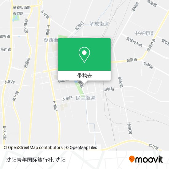 沈阳青年国际旅行社地图