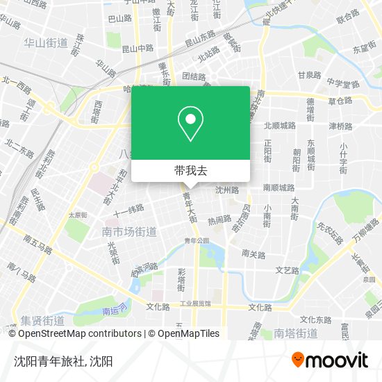 沈阳青年旅社地图