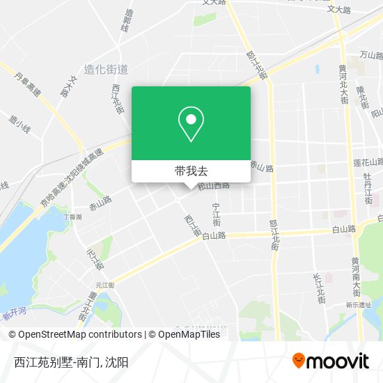 西江苑别墅-南门地图