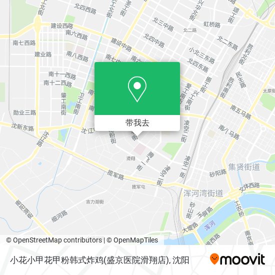 小花小甲花甲粉韩式炸鸡(盛京医院滑翔店)地图