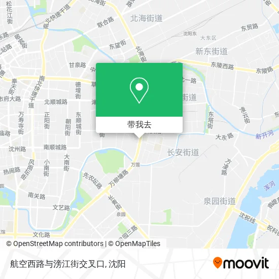 航空西路与滂江街交叉口地图