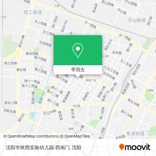 沈阳市铁西实验幼儿园-西南门地图