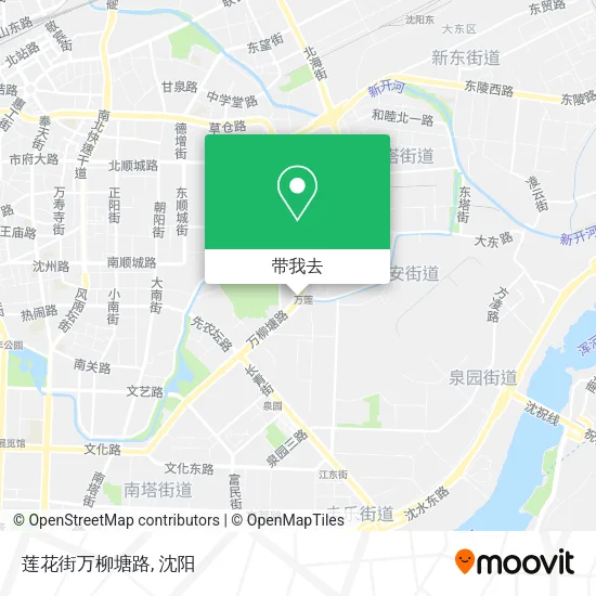 莲花街万柳塘路地图