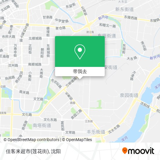 佳客来超市(莲花街)地图