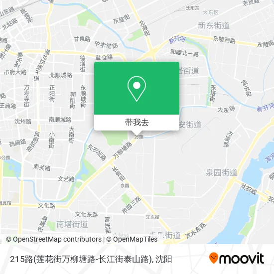 215路(莲花街万柳塘路-长江街泰山路)地图