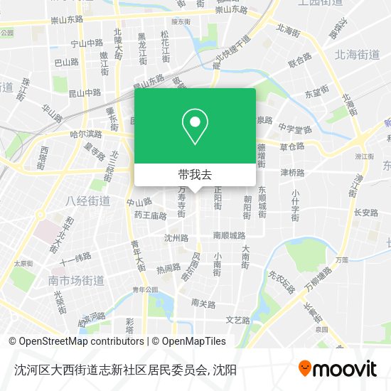 沈河区大西街道志新社区居民委员会地图