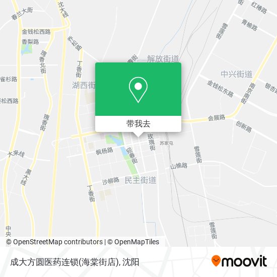 成大方圆医药连锁(海棠街店)地图