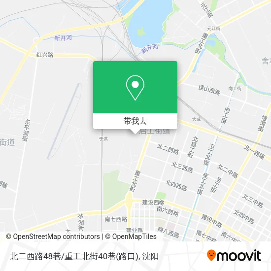 北二西路48巷/重工北街40巷(路口)地图