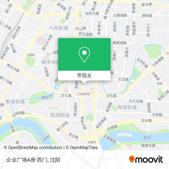 企业广场A座-西门地图