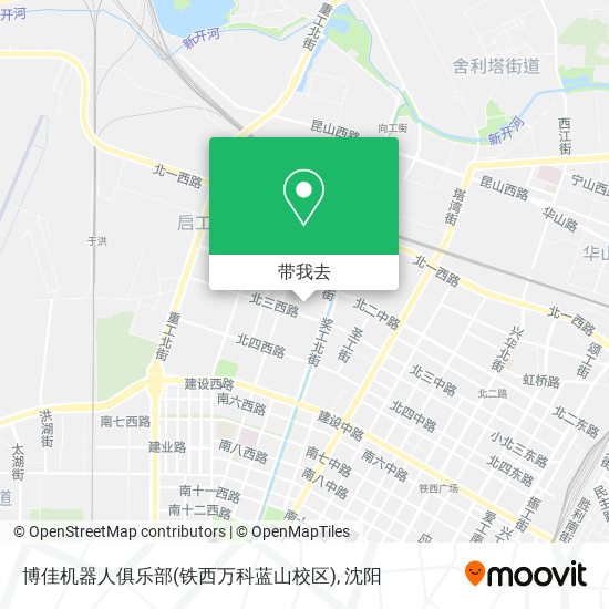 博佳机器人俱乐部(铁西万科蓝山校区)地图