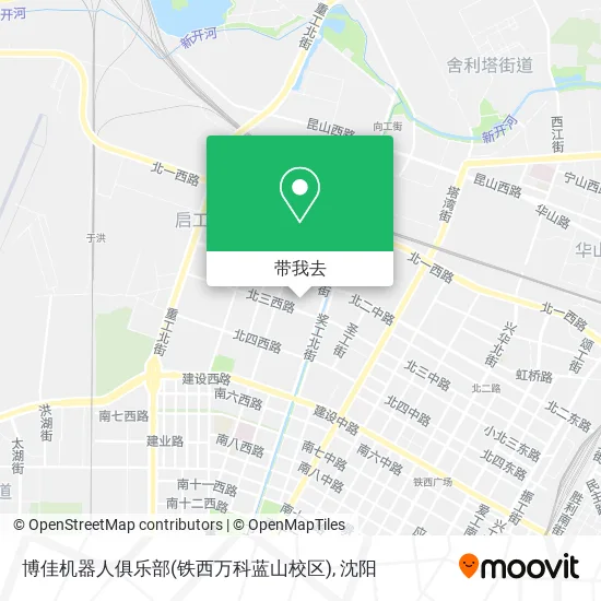 博佳机器人俱乐部(铁西万科蓝山校区)地图