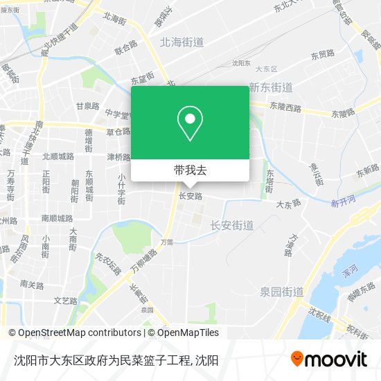 沈阳市大东区政府为民菜篮子工程地图