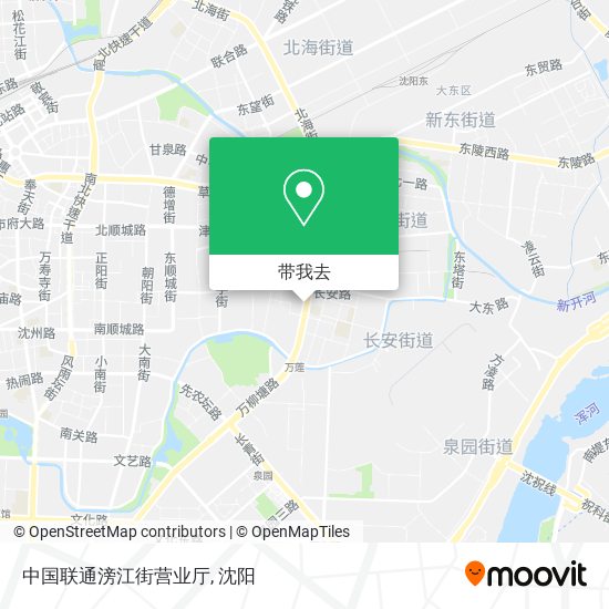 中国联通滂江街营业厅地图