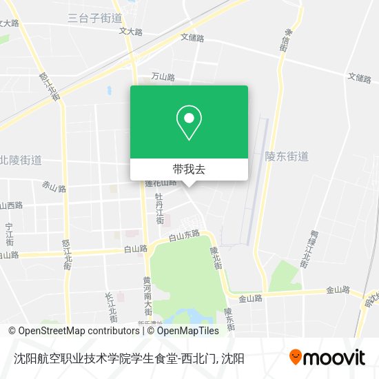 沈阳航空职业技术学院学生食堂-西北门地图