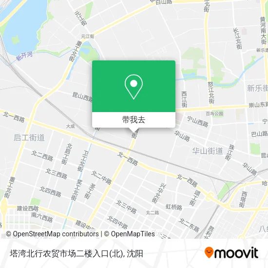 塔湾北行农贸市场二楼入口地图