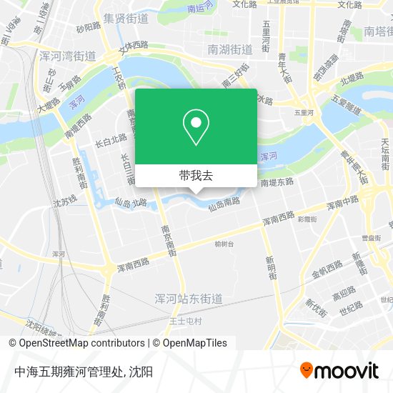 中海五期雍河管理处地图