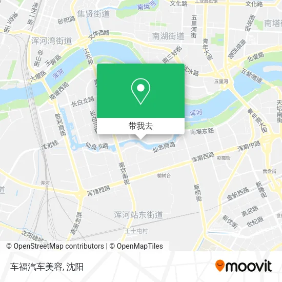 车福汽车美容地图
