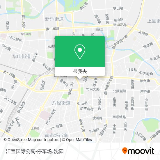 汇宝国际公寓-停车场地图