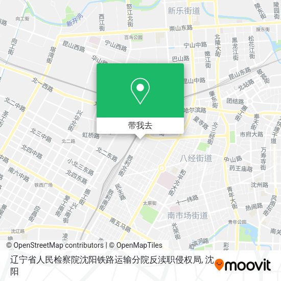 辽宁省人民检察院沈阳铁路运输分院反渎职侵权局地图