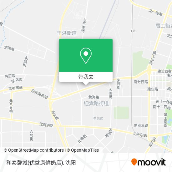 和泰馨城(优益康鲜奶店)地图