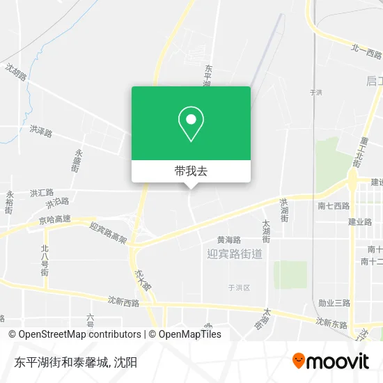 东平湖街和泰馨城地图