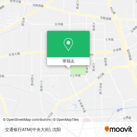 交通银行ATM(中央大街)地图