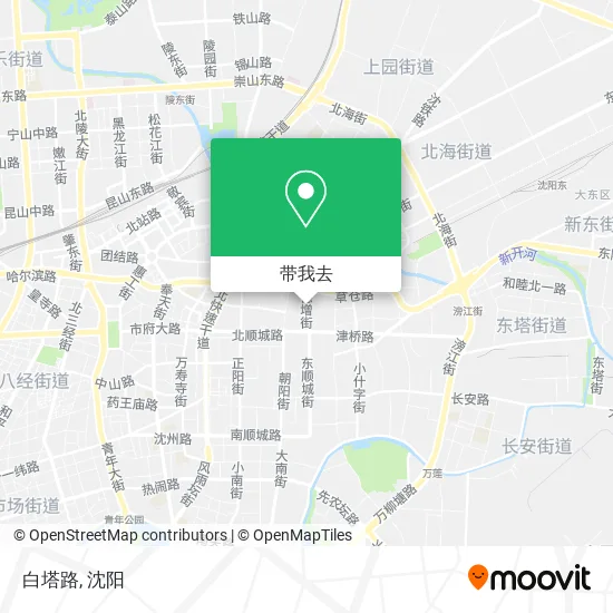 白塔路地图