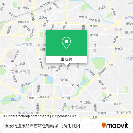 五爱物流床品布艺箱包鞋帽城-北3门地图