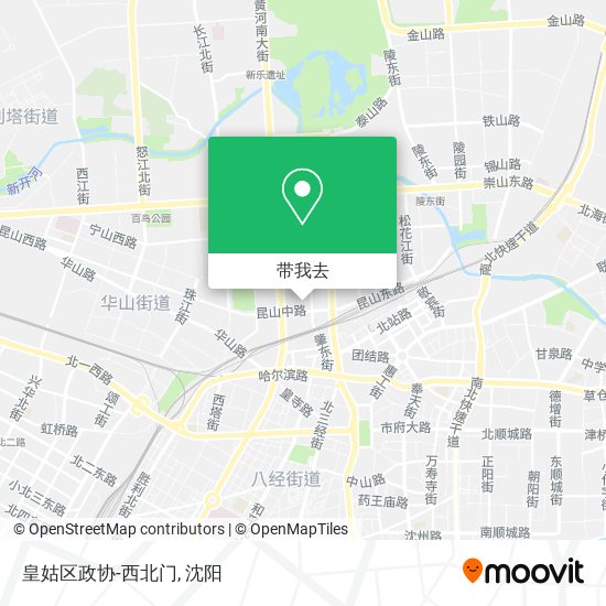 皇姑区政协-西北门地图