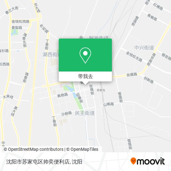 沈阳市苏家屯区帅奕便利店地图