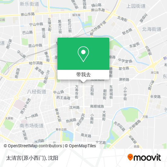 太清宫(原小西门)地图