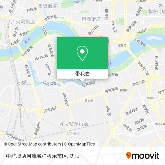 中航城两河流域样板示范区地图